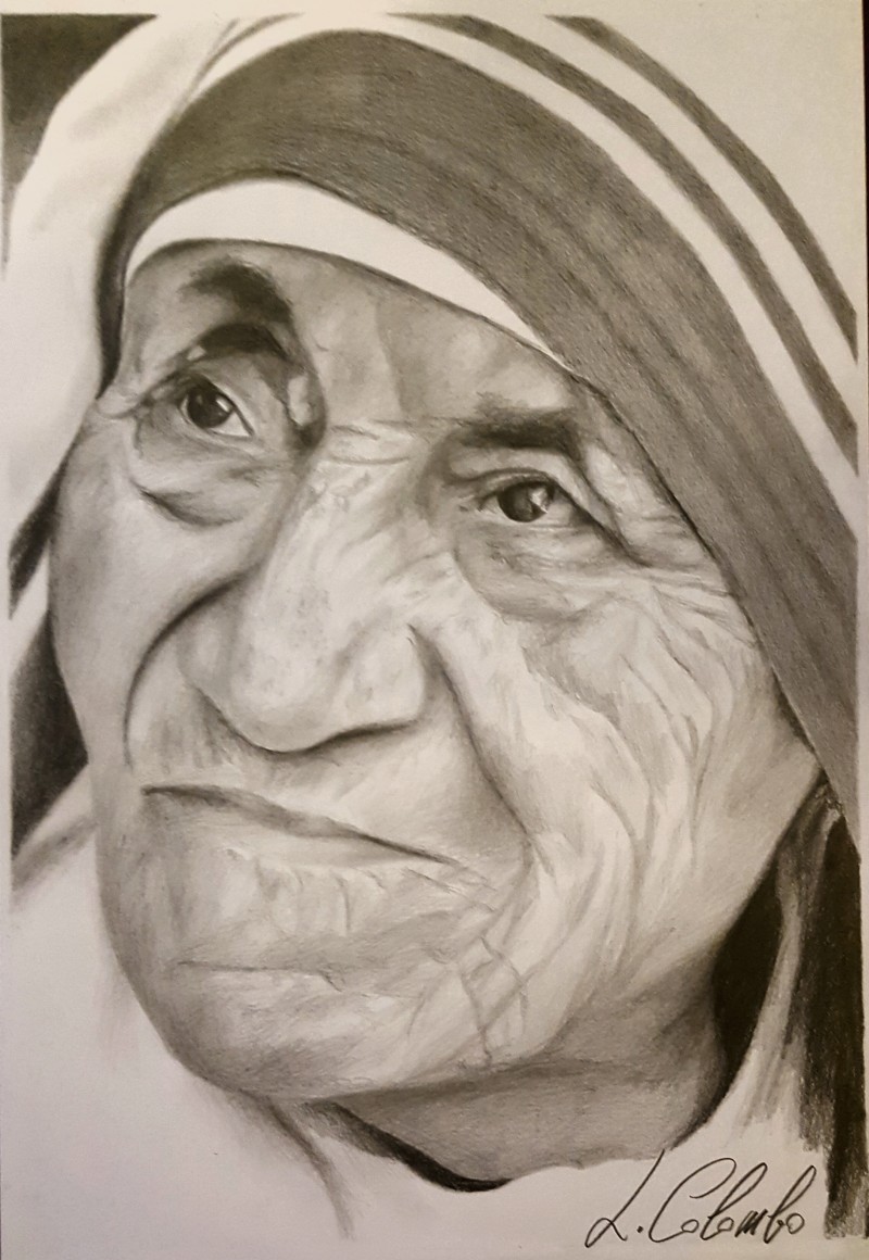 Lorena Colombo - Ritratto di Madre Teresa di Calcutta 